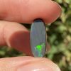 Flagstone pattern solid black opal 2.6 ct