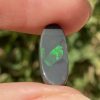 Flagstone pattern solid black opal 2.6 ct