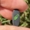 Flagstone pattern solid black opal 2.6 ct