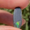 Flagstone pattern solid black opal 2.6 ct