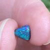 Black triangle solid opal 0.4 ct