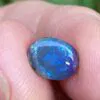 Solid black opal 0.6 ct
