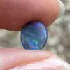 Solid black opal 0.6 ct