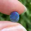 Solid black opal 0.6 ct